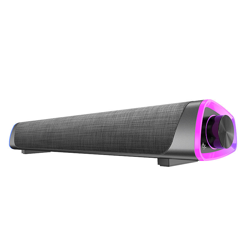 Altavoz gamer Bluetooth estilo barra con luces RGB - Gris